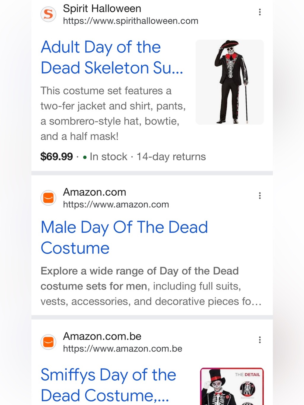 #3021**Spirit Dia de Los Muertos Skeleton Jacket Costume - Black & Red - Picture 5 of 17